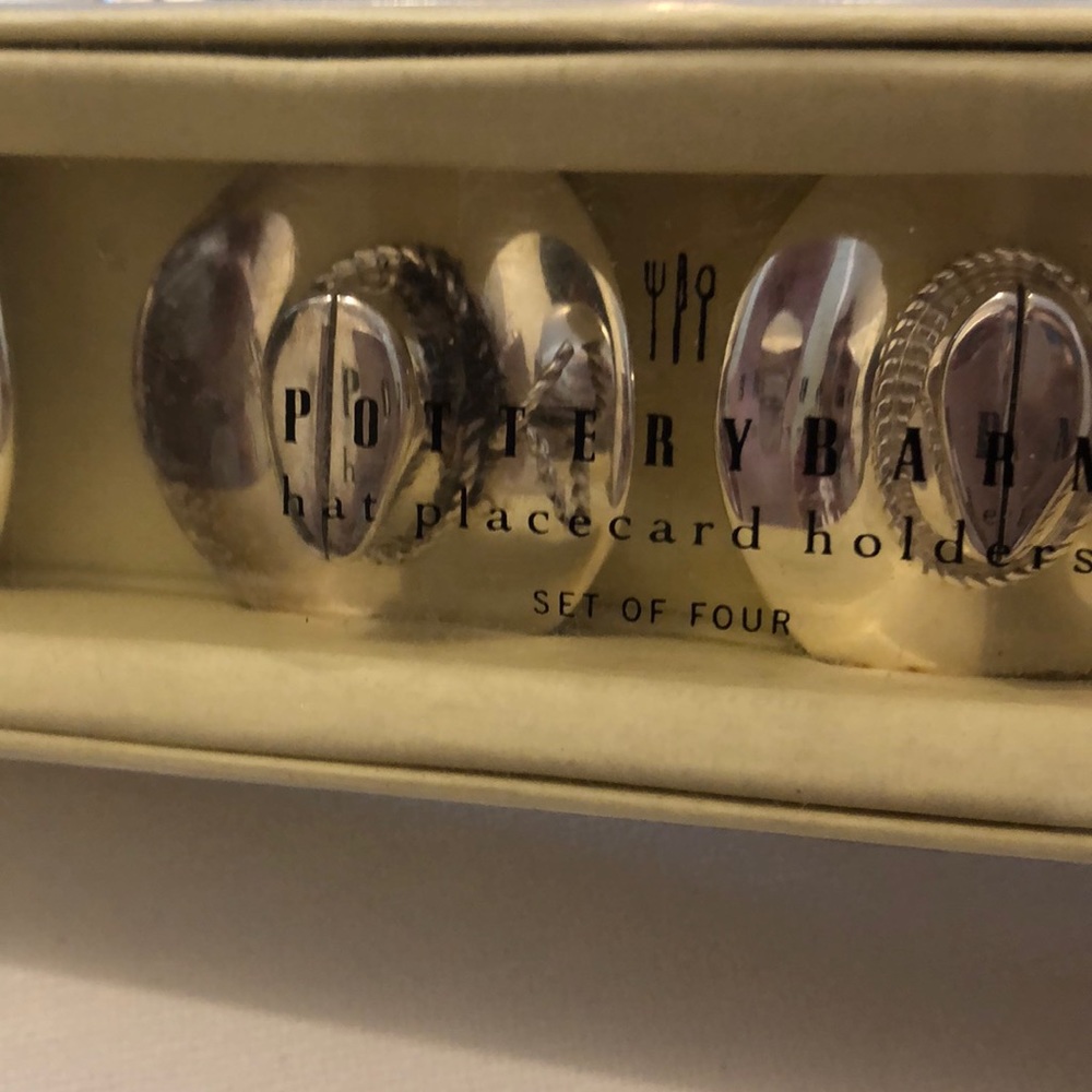 Potterybarn cowboy hat place card holders set of 8